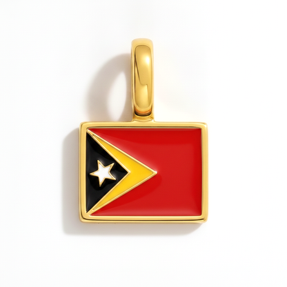 Charm - Flagge Eckig – Gold