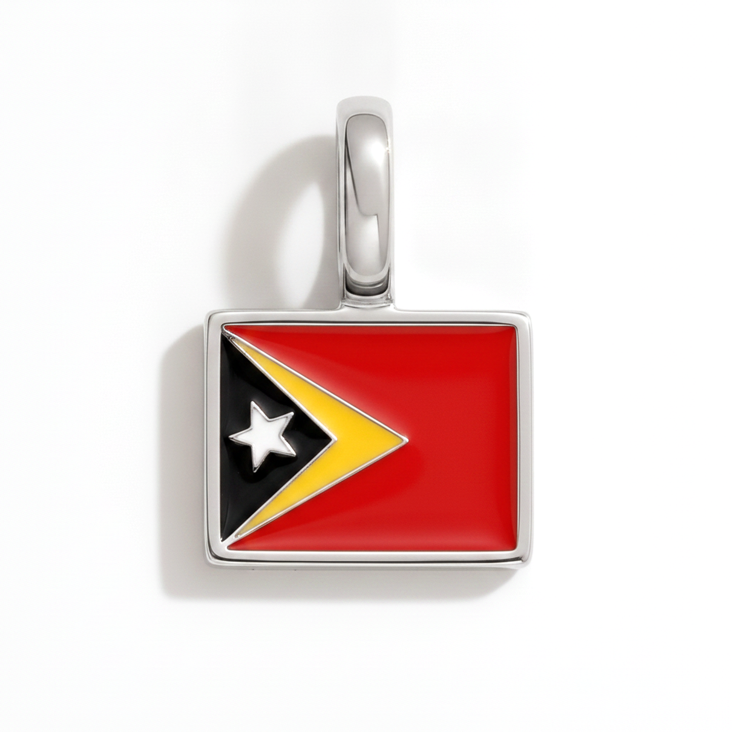 Charm - Flagge Eckig – Silber