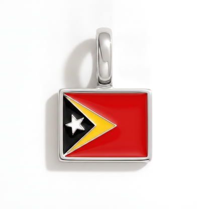 Charm - Flagge Eckig – Silber