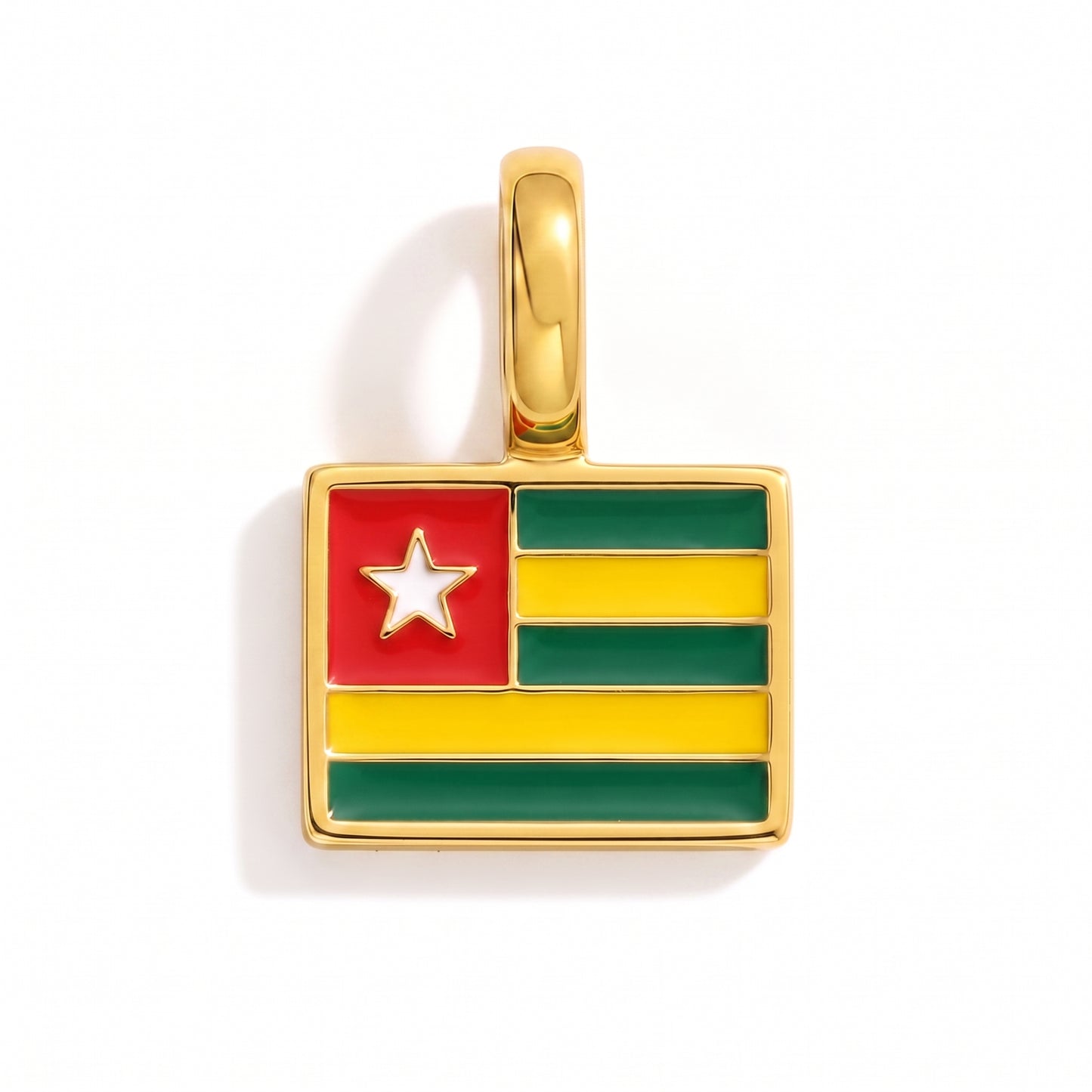 Charm - Flagge Eckig – Gold