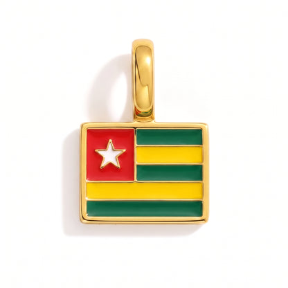 Charm - Flagge Eckig – Gold