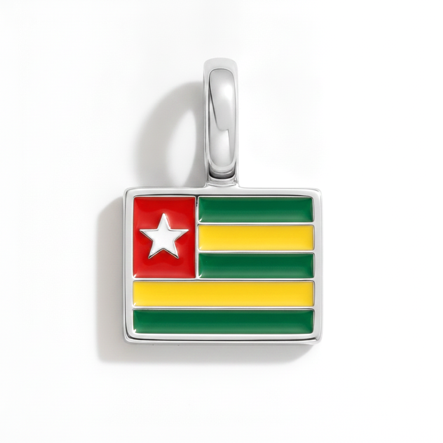 Charm - Flagge Eckig – Silber
