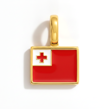 Charm - Flagge Eckig – Gold