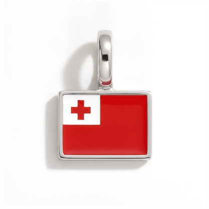 Charm - Flagge Eckig – Silber