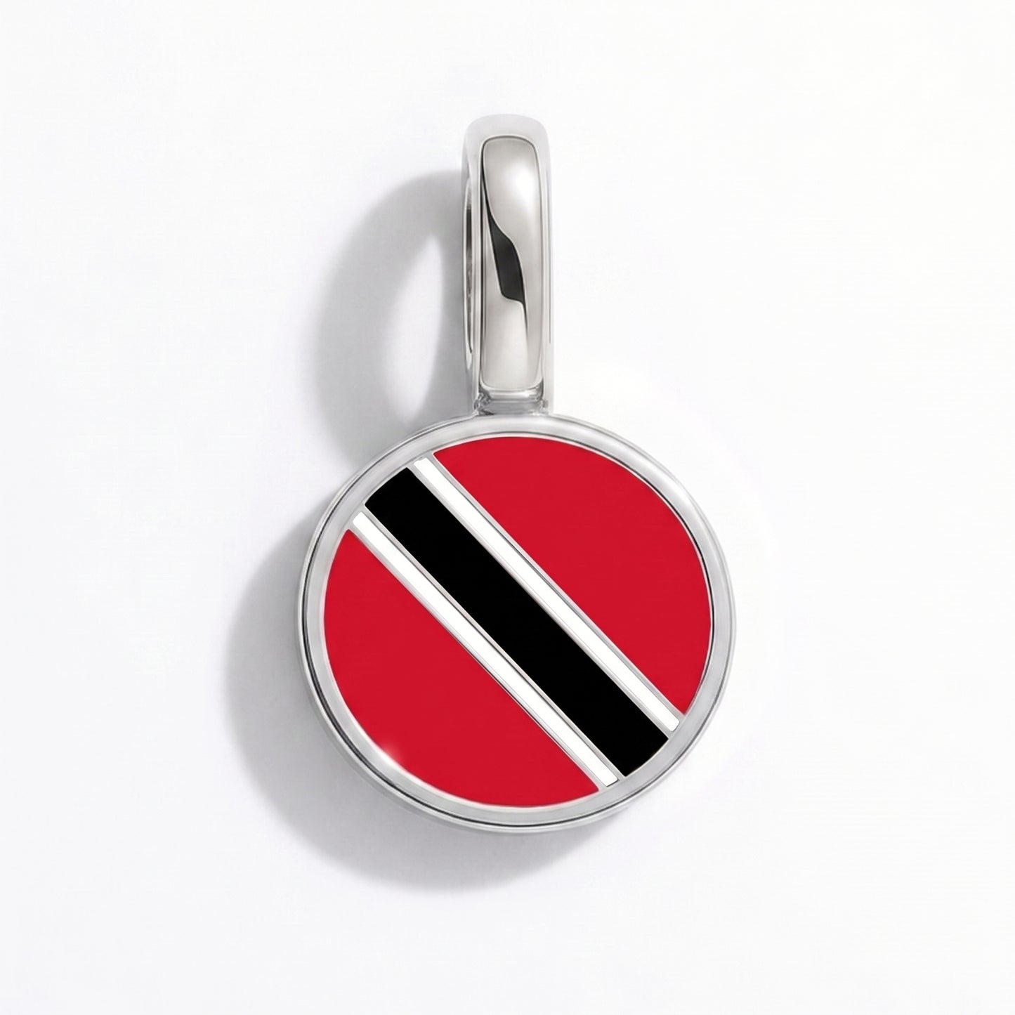 Trinidad und Tobago Flagge – Charm Silber