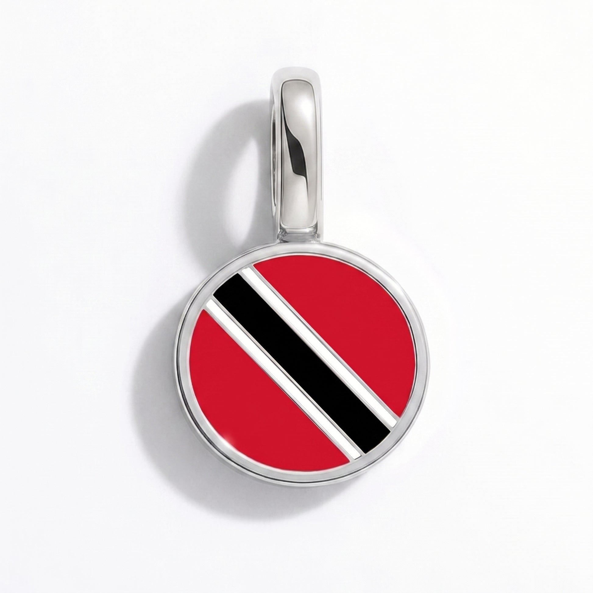 Trinidad und Tobago Flagge – Charm Silber