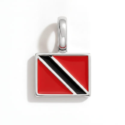 Charm - Flagge Eckig – Silber