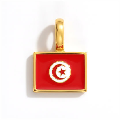 Charm - Flagge Eckig – Gold