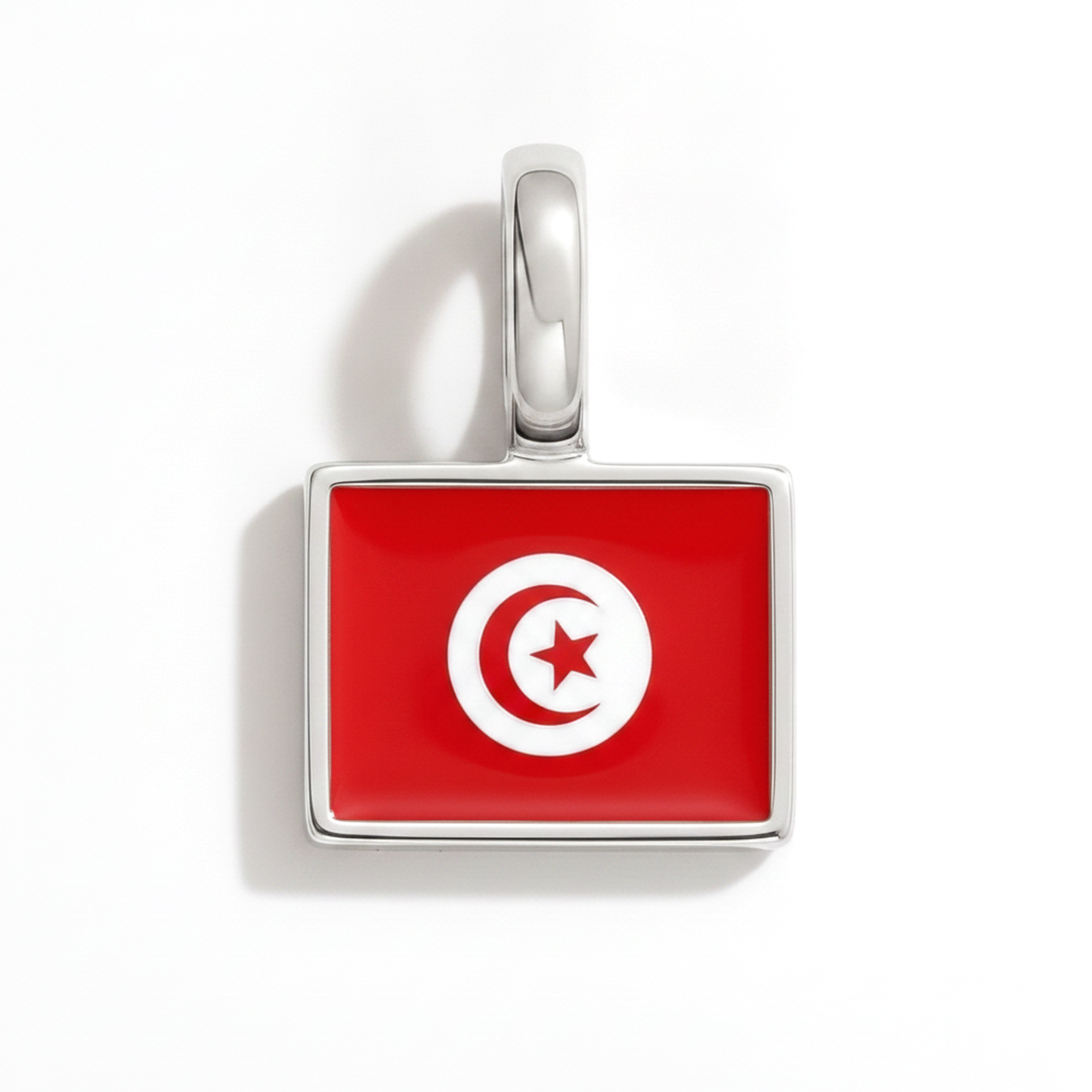 Charm - Flagge Eckig – Silber