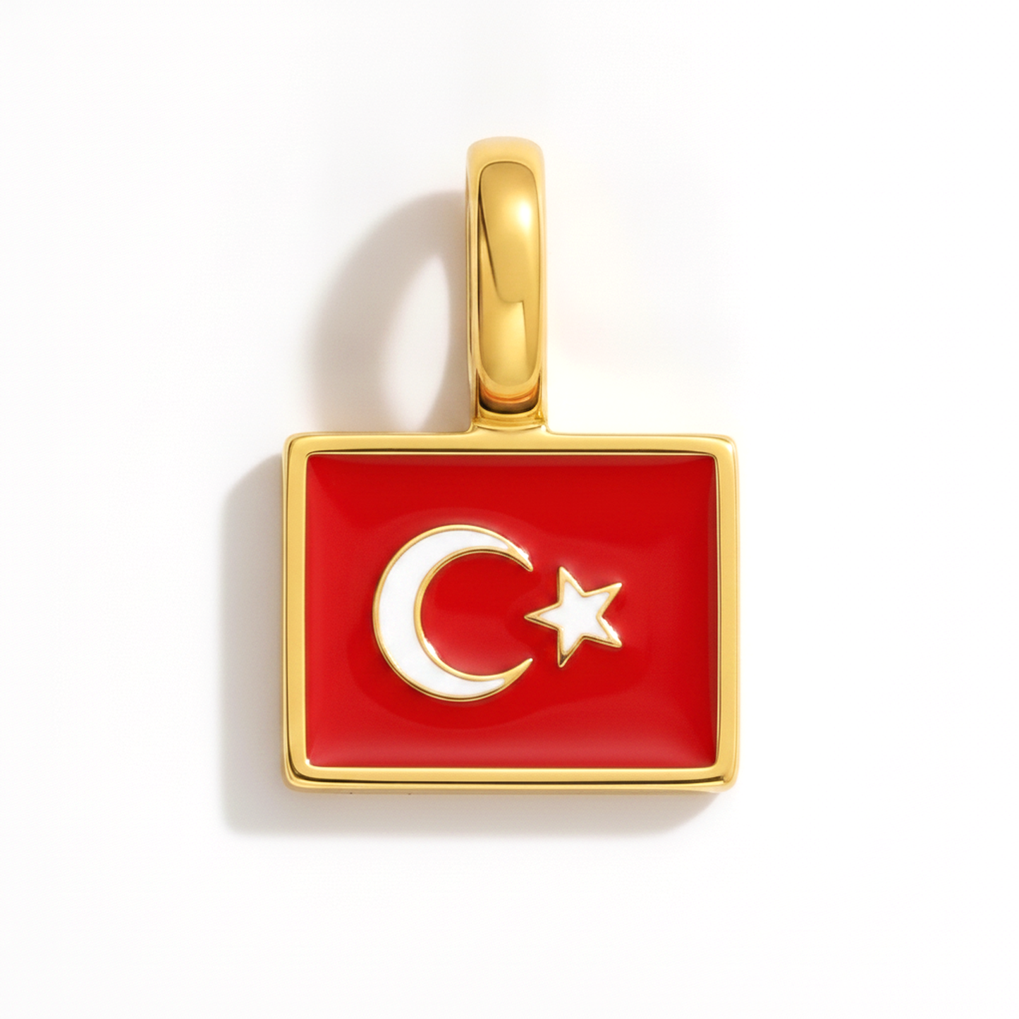 Charm - Flagge Eckig – Gold