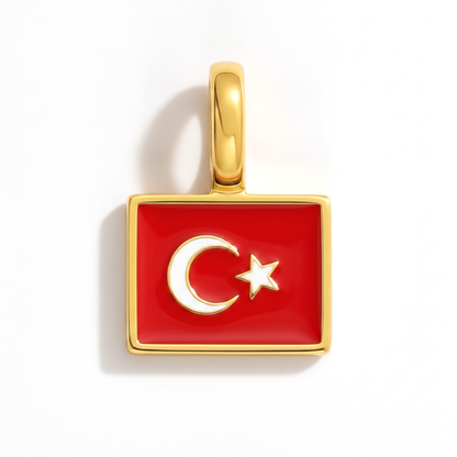 Charm - Flagge Eckig – Gold
