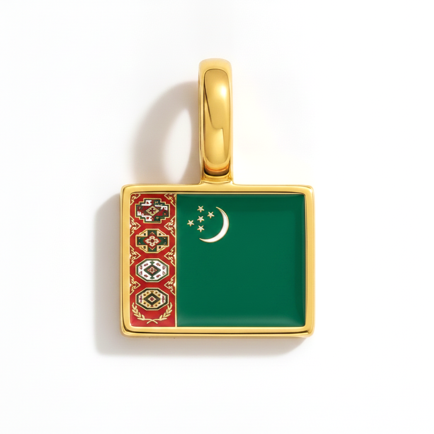 Charm - Flagge Eckig – Gold