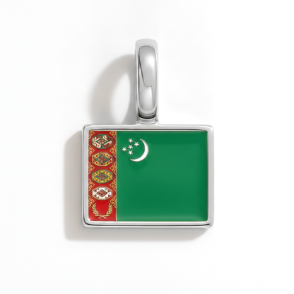 Charm - Flagge Eckig – Silber