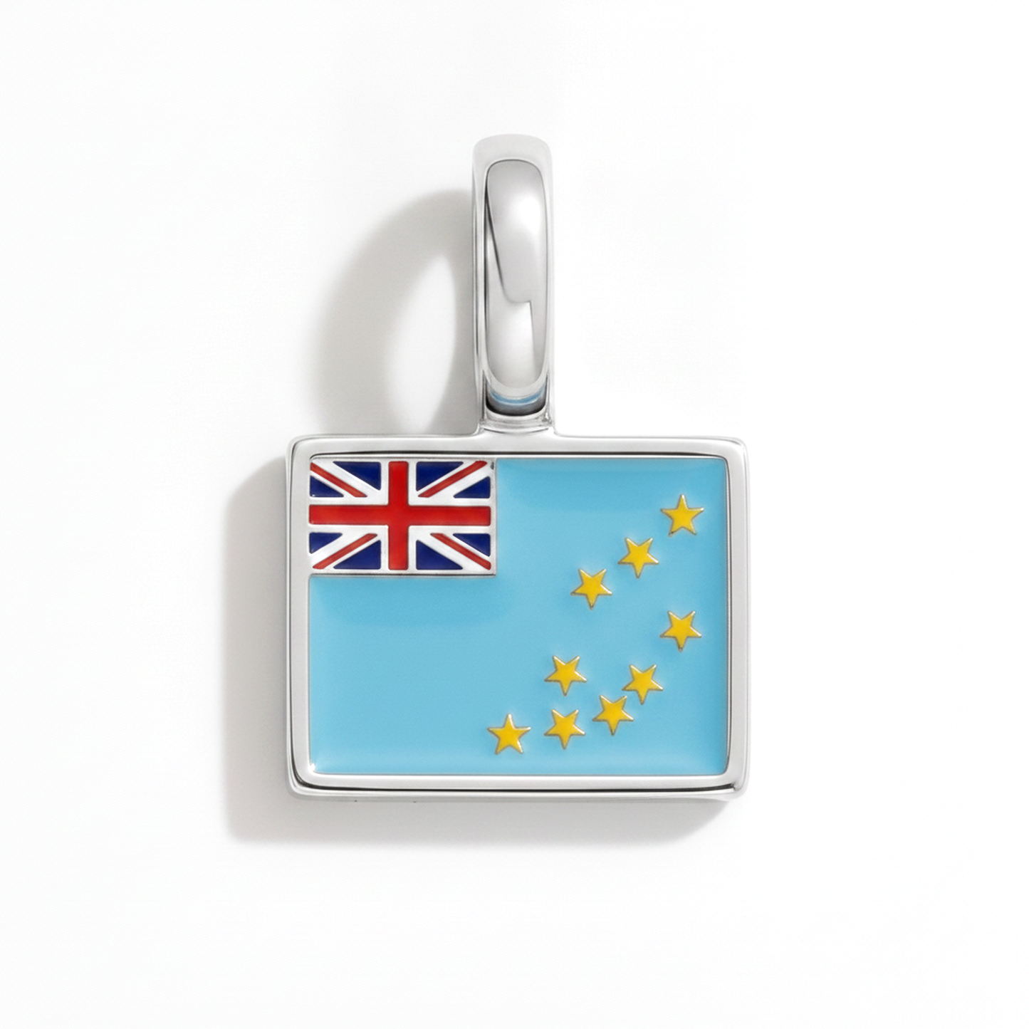 Charm - Flagge Eckig – Silber