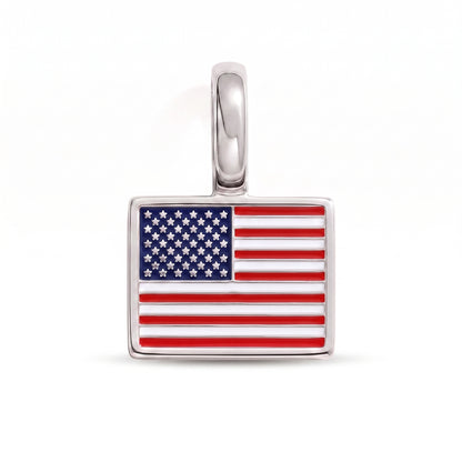 Charm - Flagge Eckig – Silber