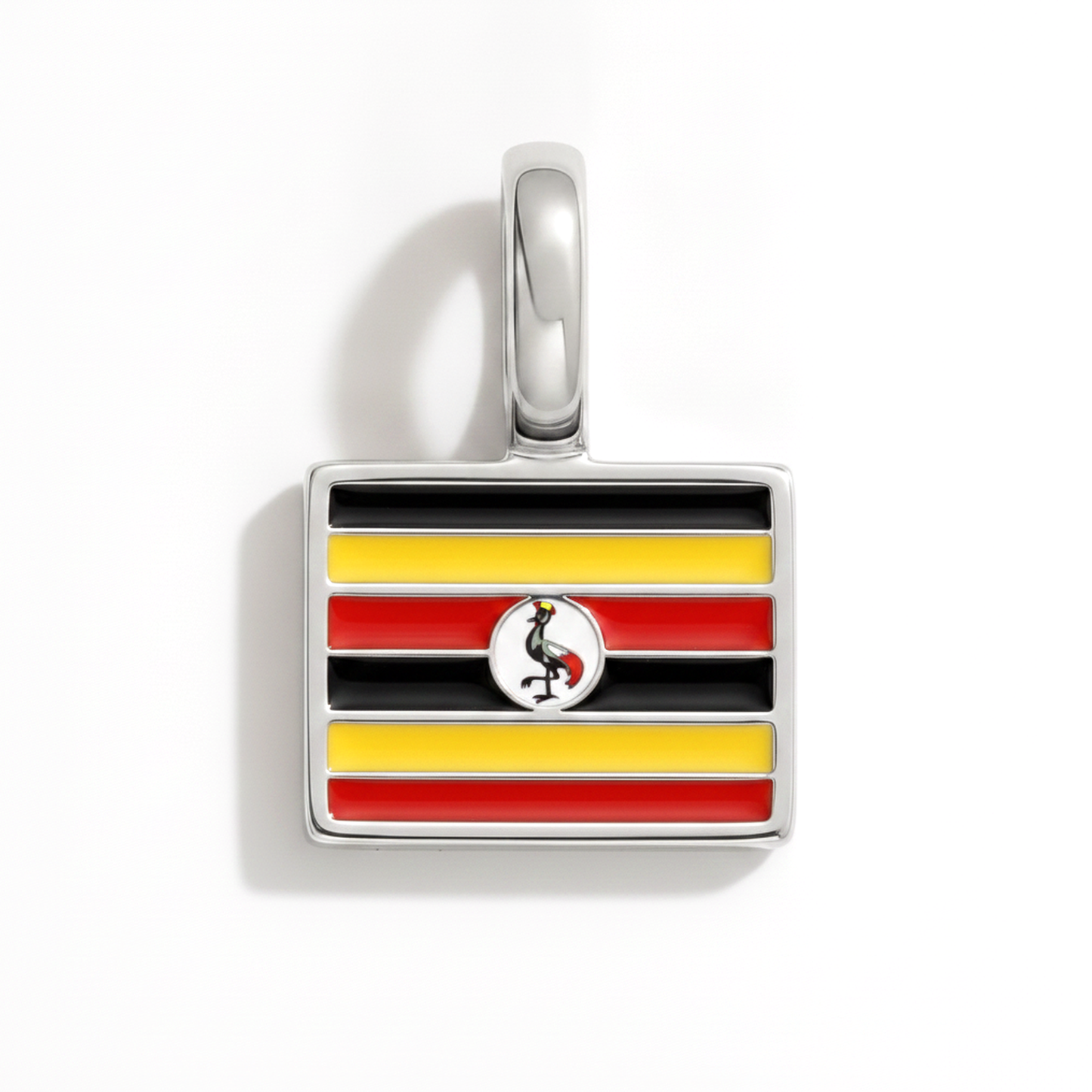 Charm - Flagge Eckig – Silber