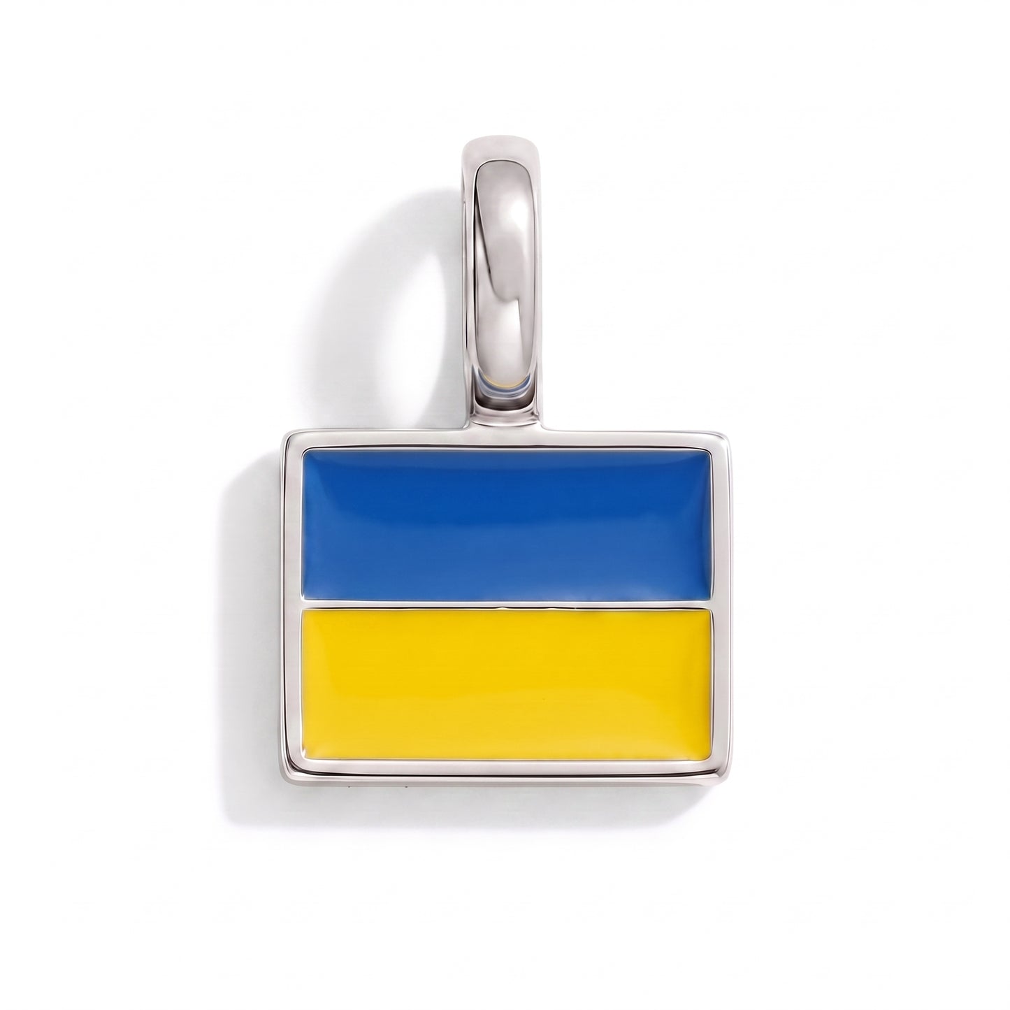 Charm - Flagge Eckig – Silber