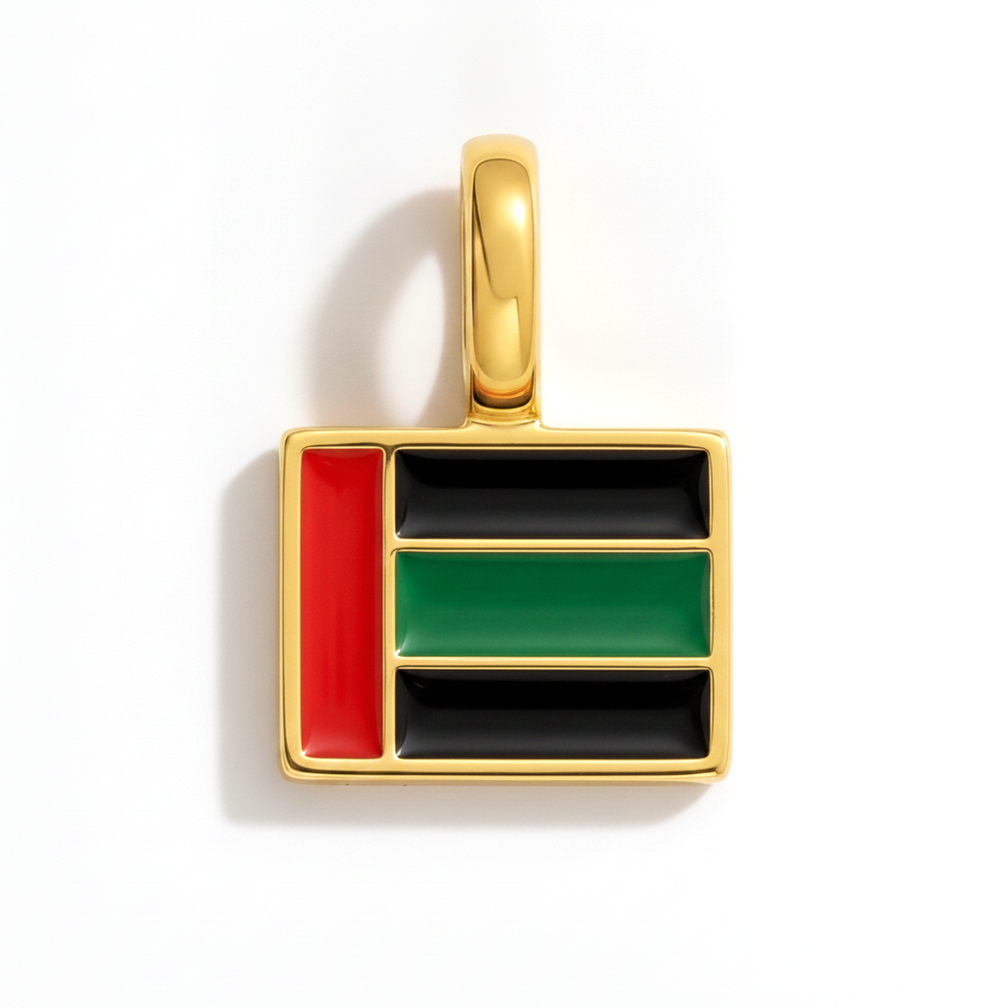 Charm - Flagge Eckig – Gold