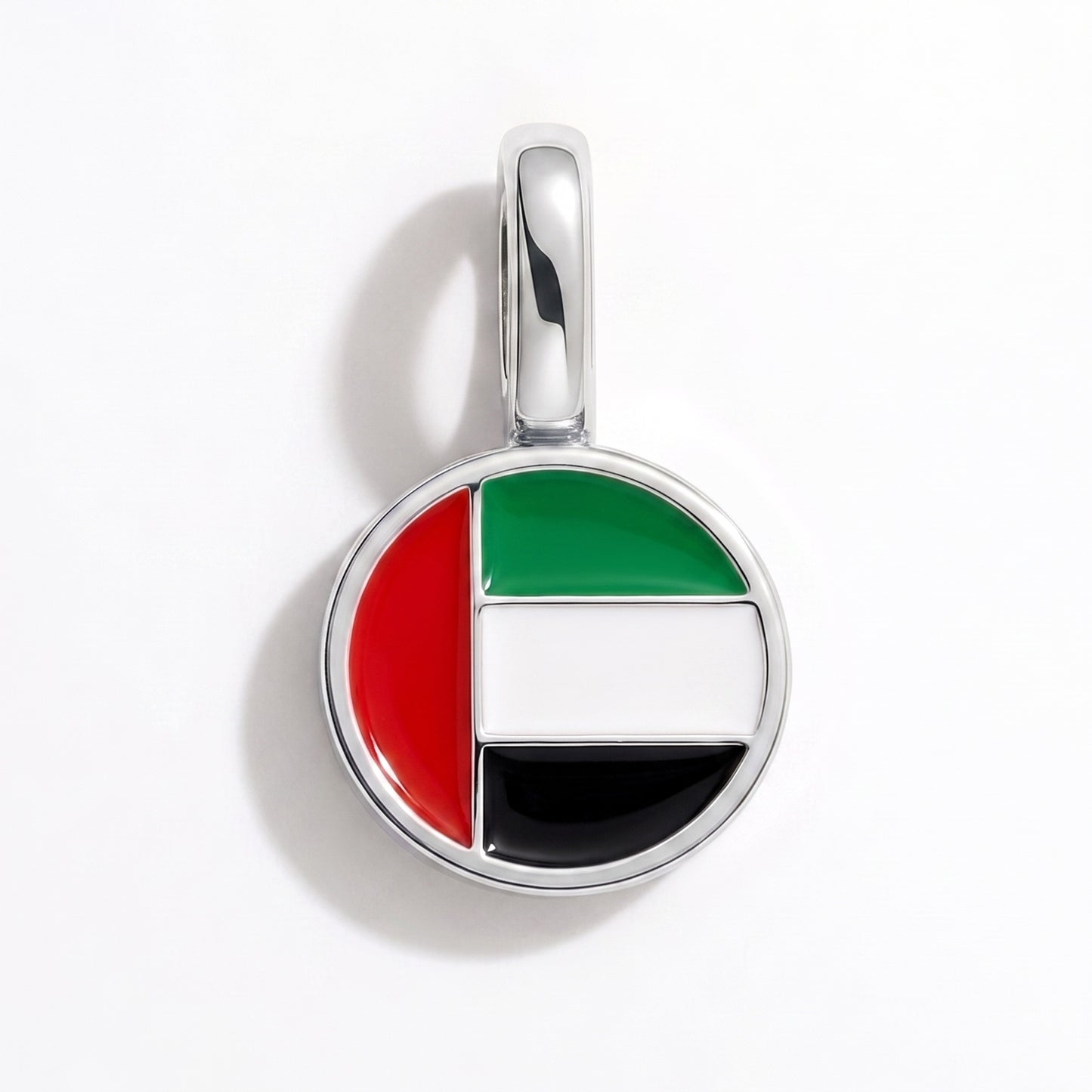 Vereinigte Arabische Emirate Flagge – Charm Silber