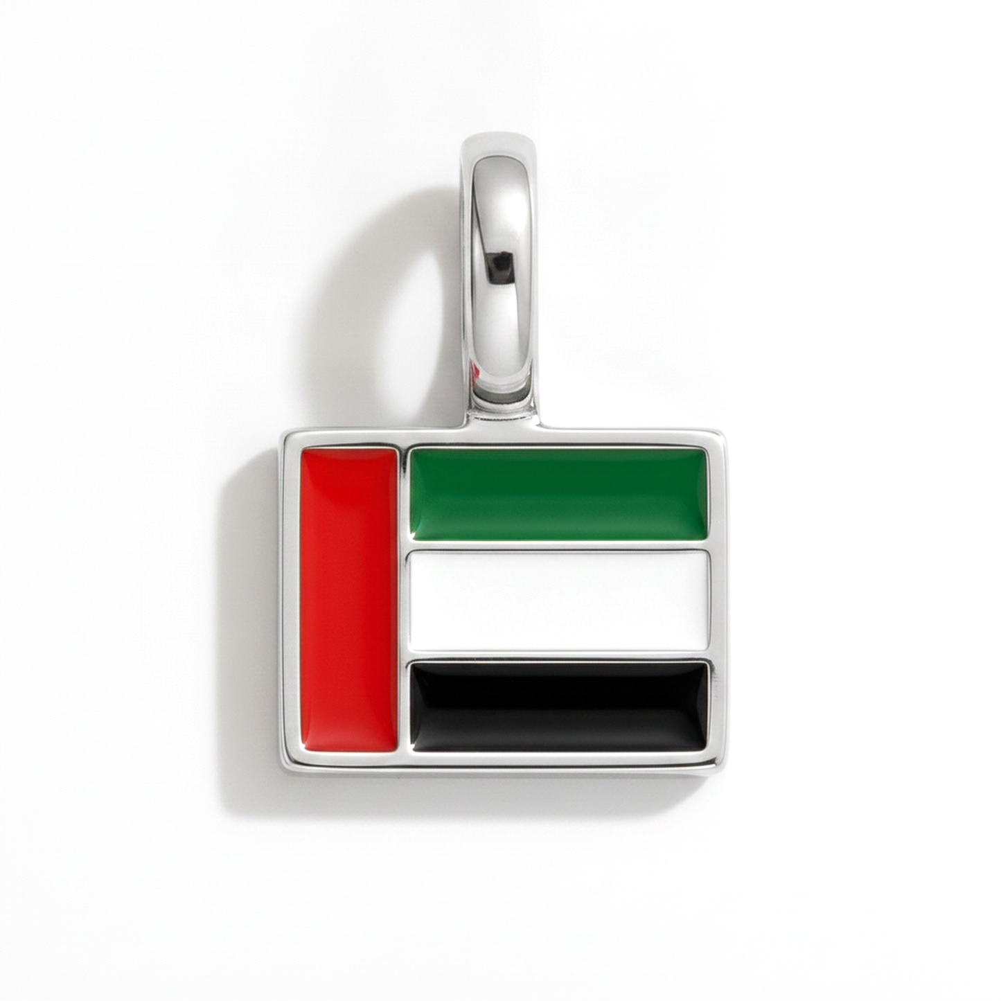Charm - Flagge Eckig – Silber