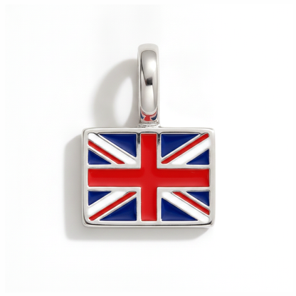 Charm - Flagge Eckig – Silber