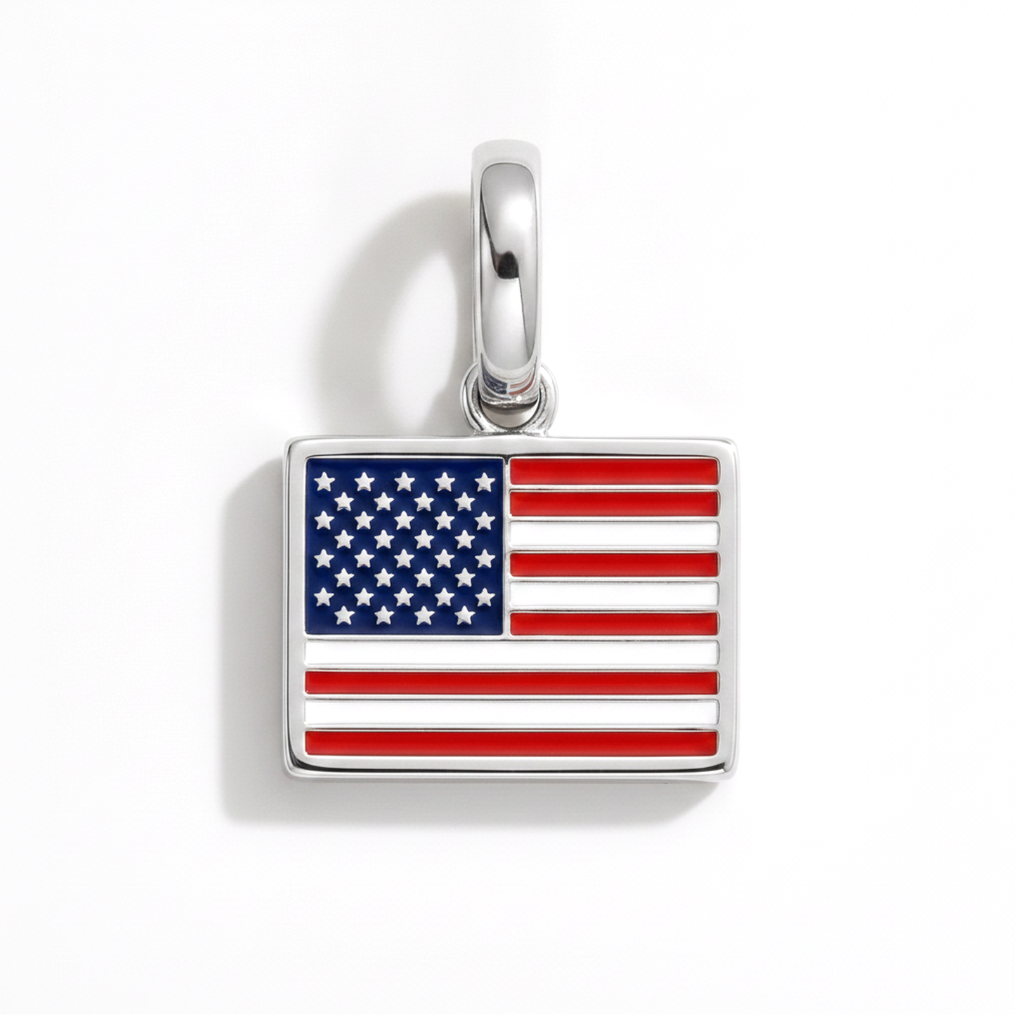 Charm - Flagge Eckig – Silber