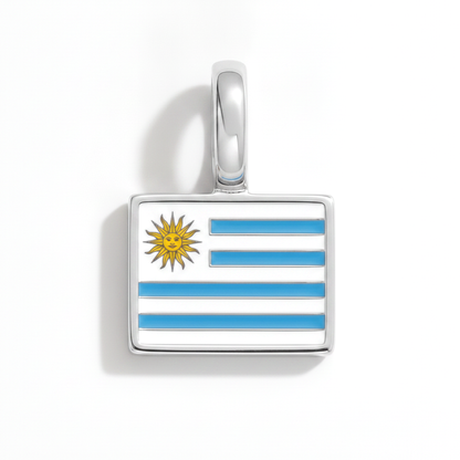 Charm - Flagge Eckig – Silber