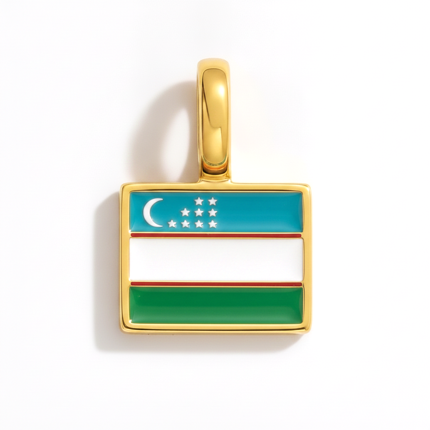 Charm - Flagge Eckig – Gold