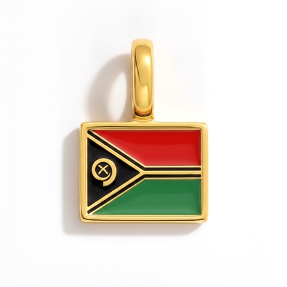 Charm - Flagge Eckig – Gold