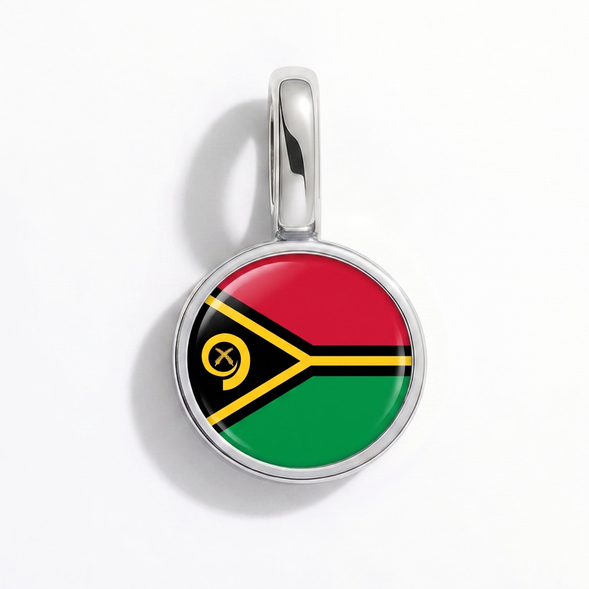 Vanuatu Flagge – Charm Silber