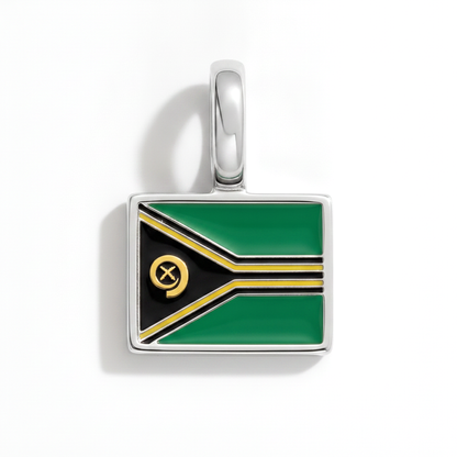 Charm - Flagge Eckig – Silber