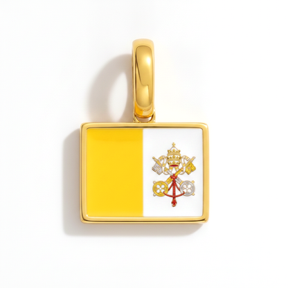 Charm - Flagge Eckig – Gold