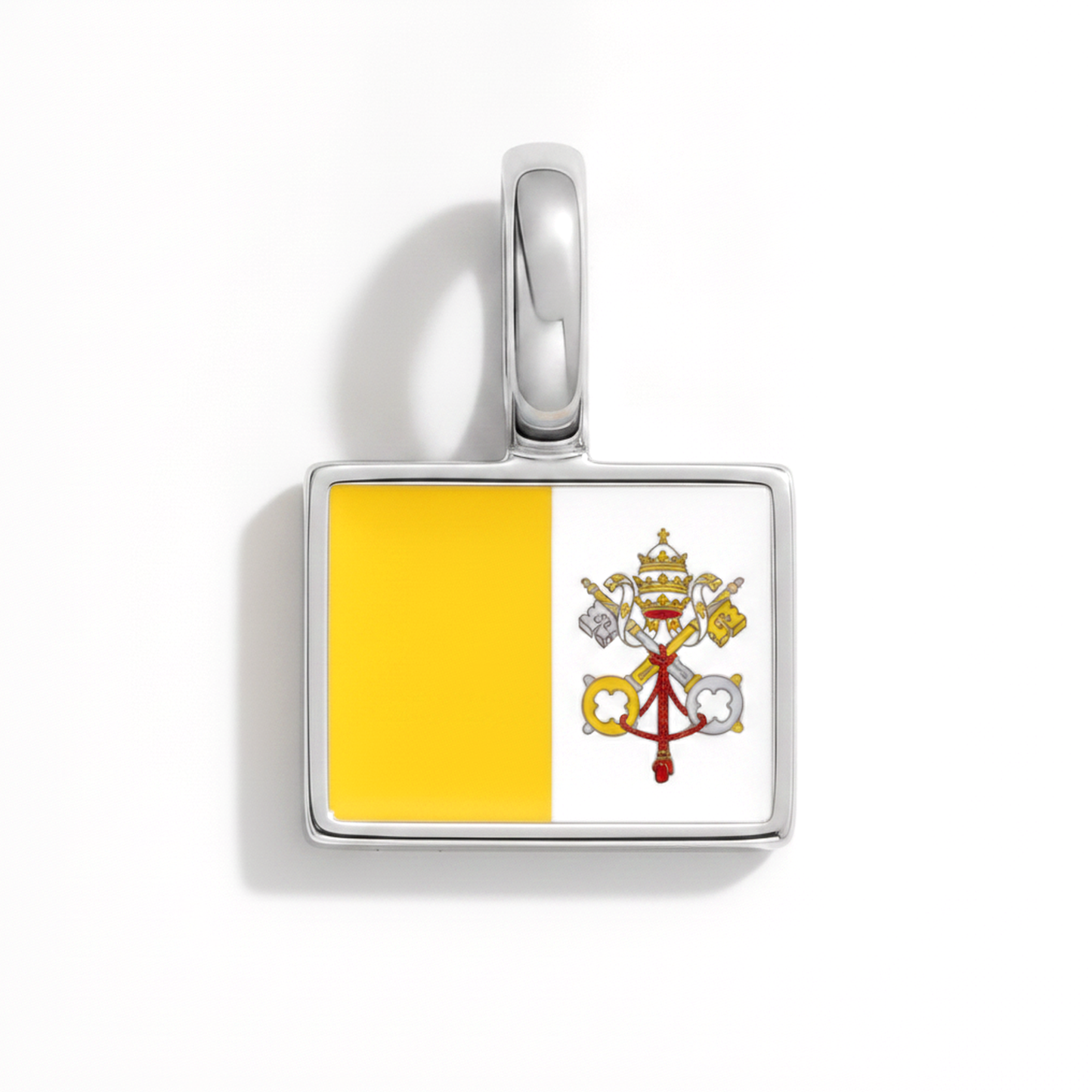Charm - Flagge Eckig – Silber