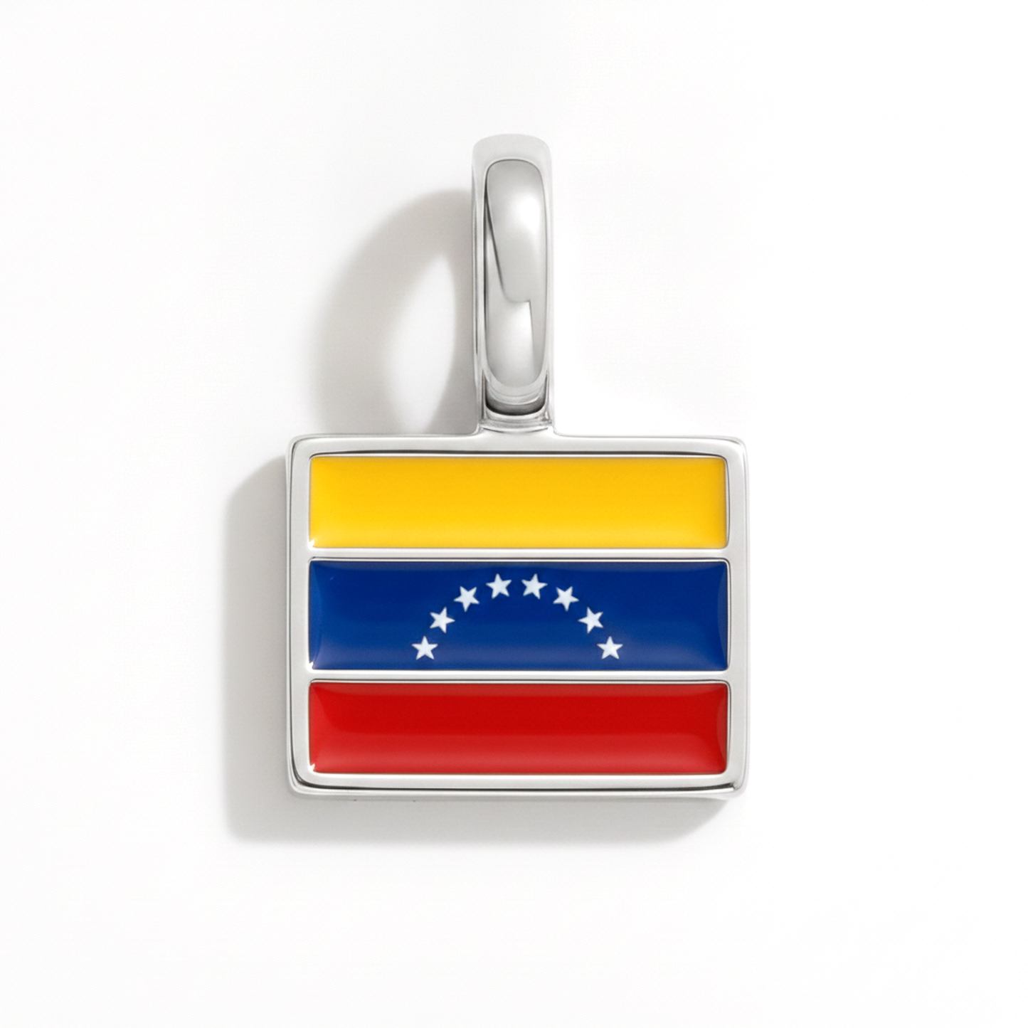 Charm - Flagge Eckig – Silber