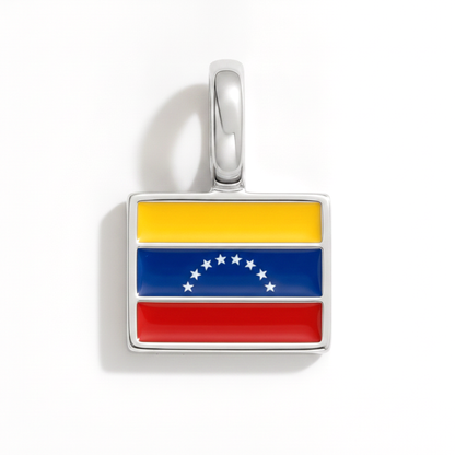 Charm - Flagge Eckig – Silber