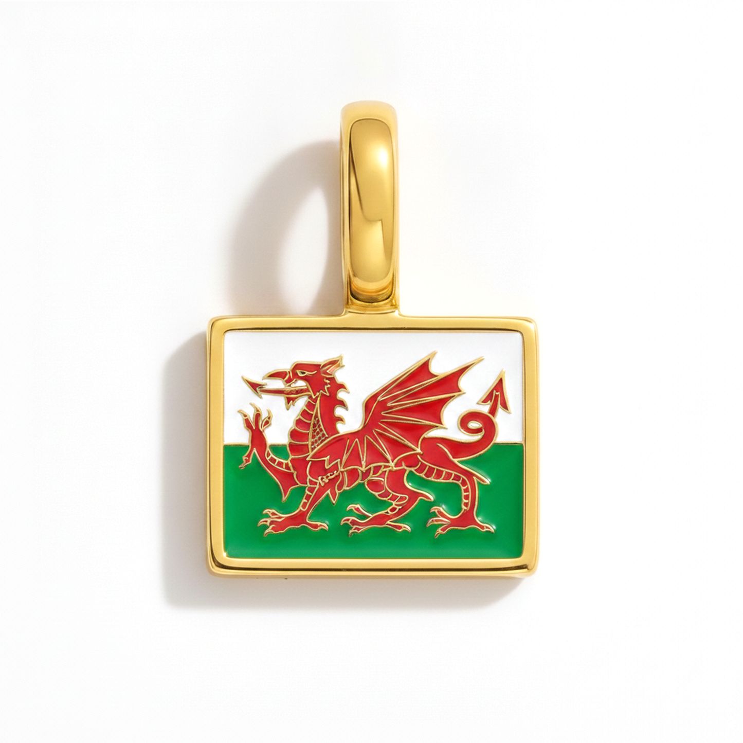 Charm - Flagge Eckig – Gold