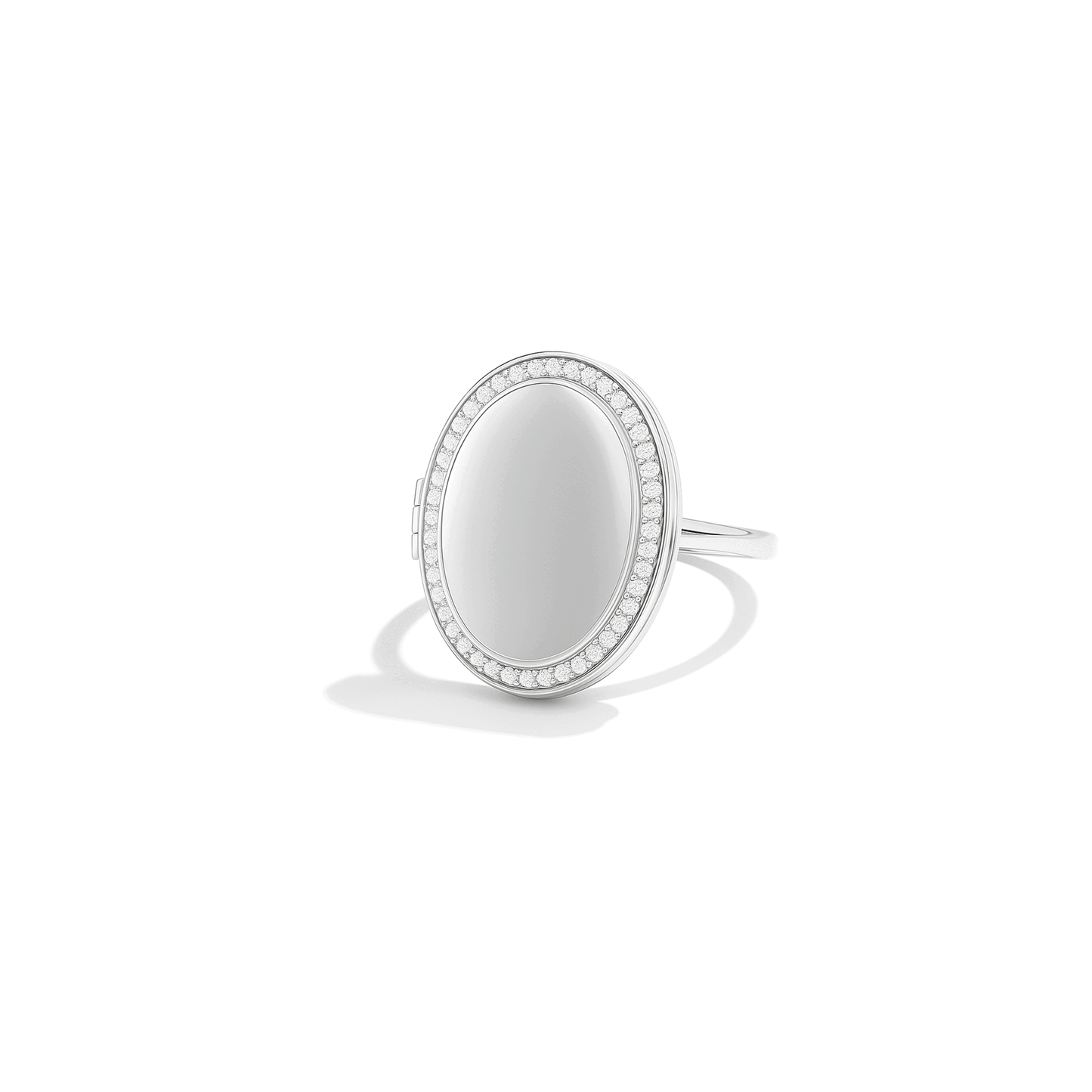 Medaillon Ring mit Foto - Oval