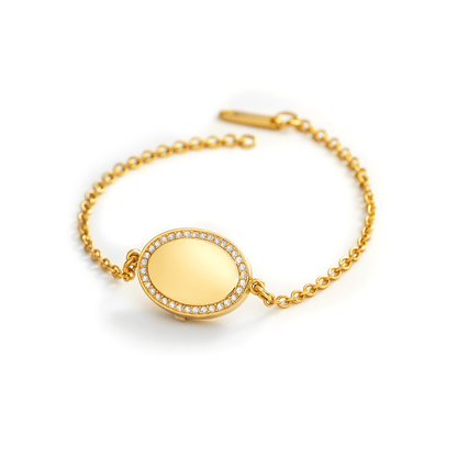 Medaillon Armband mit Foto - Oval