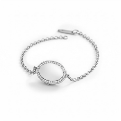 Medaillon Armband mit Foto - Oval