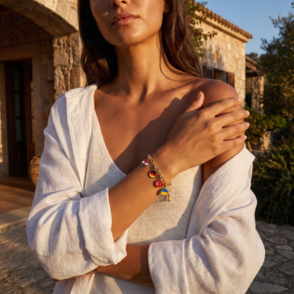 Länder Charm Armband