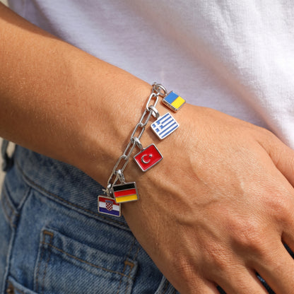 Länder Charm Armband