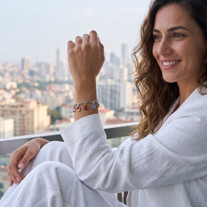 Länder Charm Armband