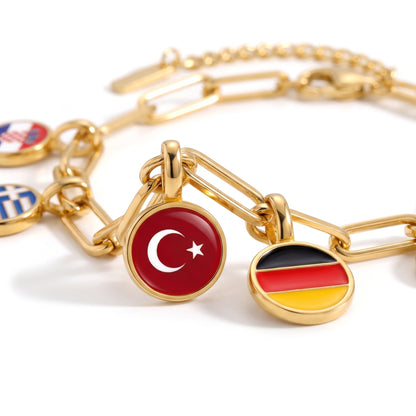 Länder Charm Armband