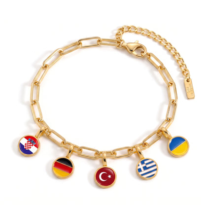 Länder Charm Armband