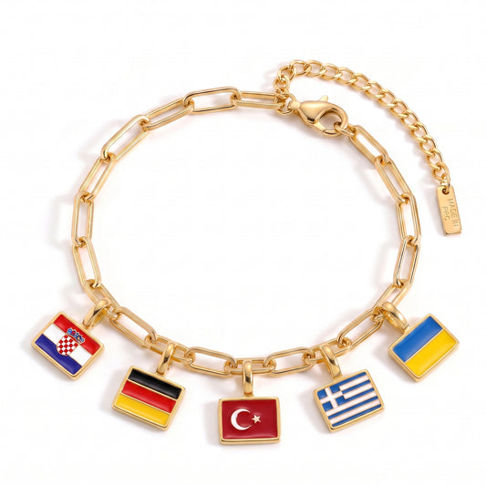 Länder Charm Armband