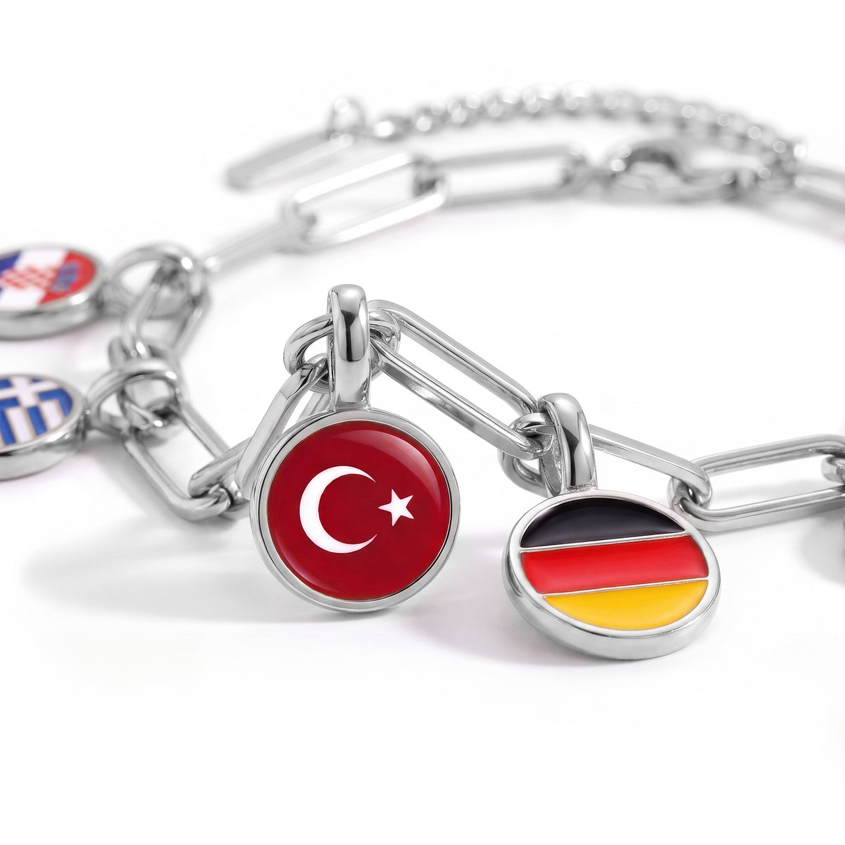 Länder Charm Armband
