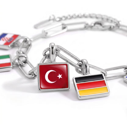 Länder Charm Armband
