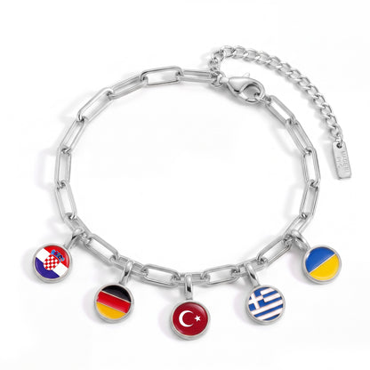 Länder Charm Armband