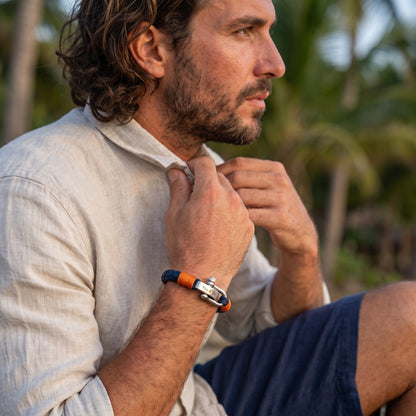 Geflochtenes Armband mit Gravur