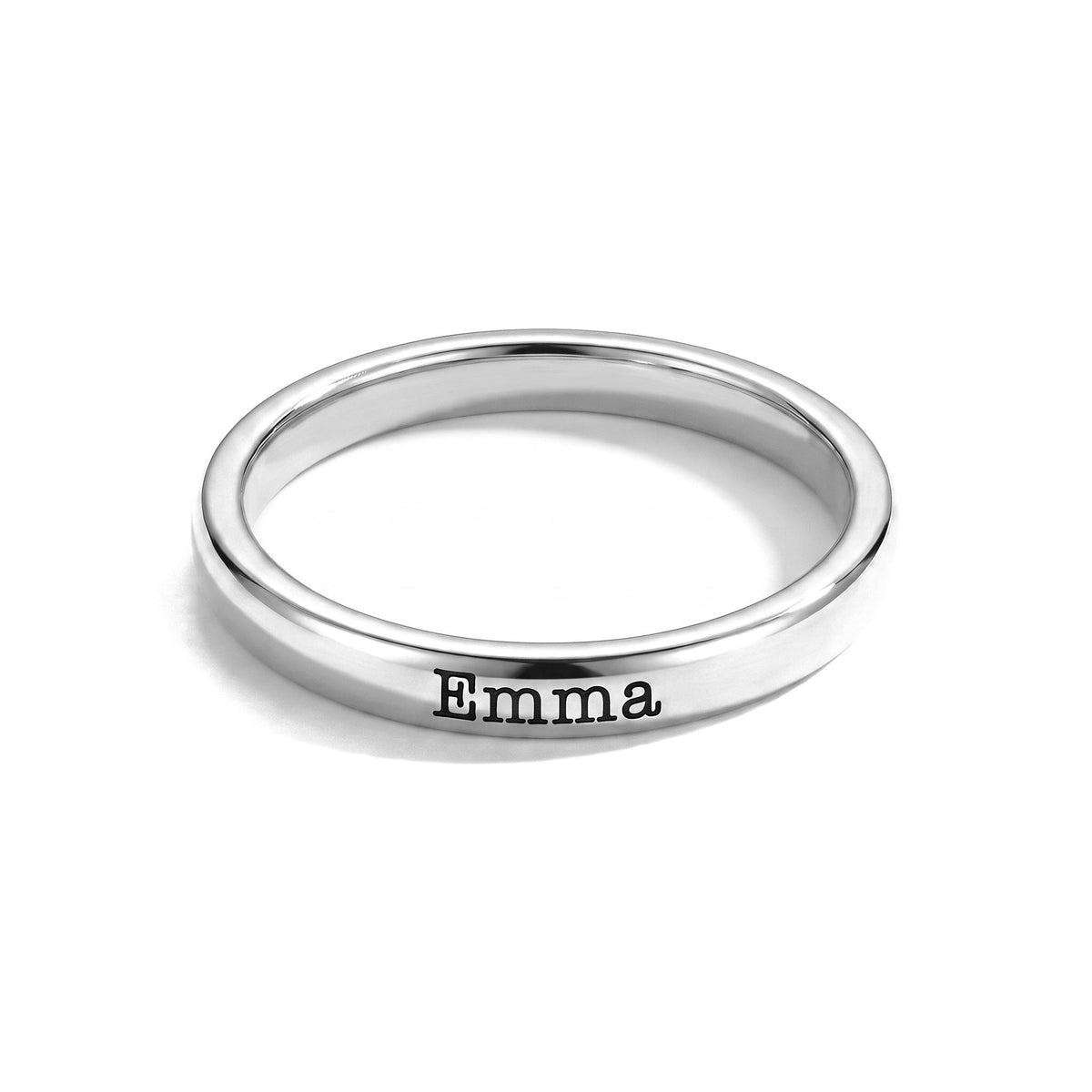 Stapelring mit Namen – Silber – 1 Ring